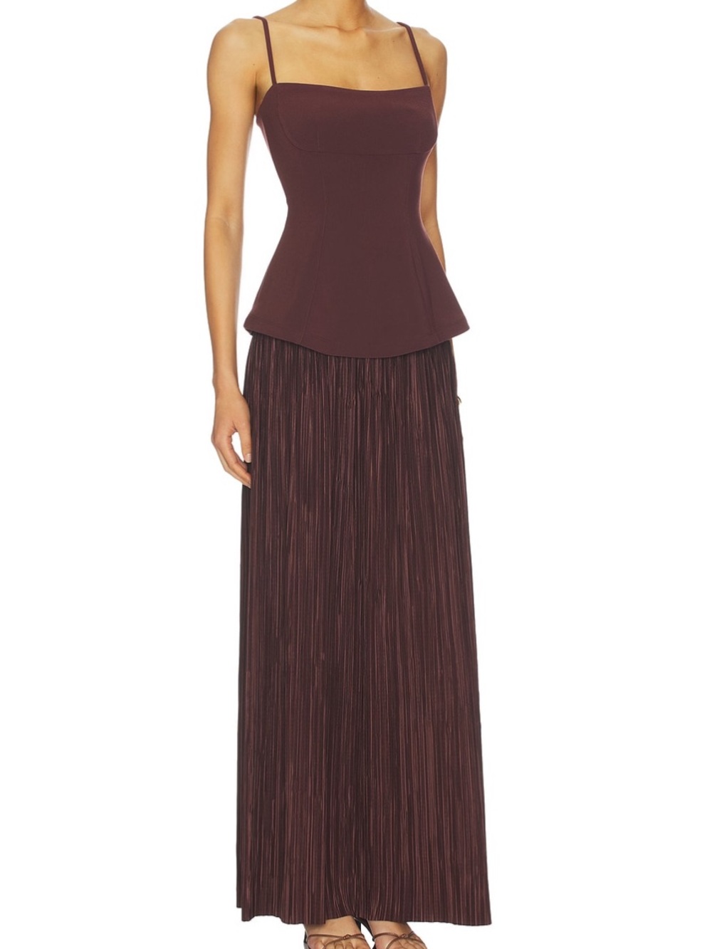 Nookie Darling Maxi Dress in Chocolate